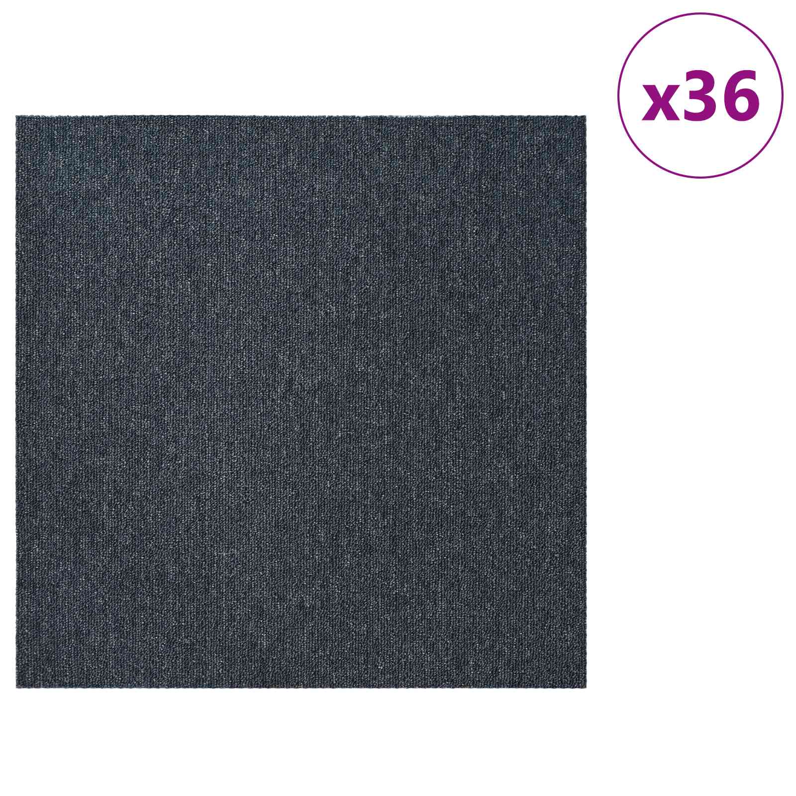 Tepih pločica Plavo Sivo 50 x 50 cm 36 pcs PP i bitumen
