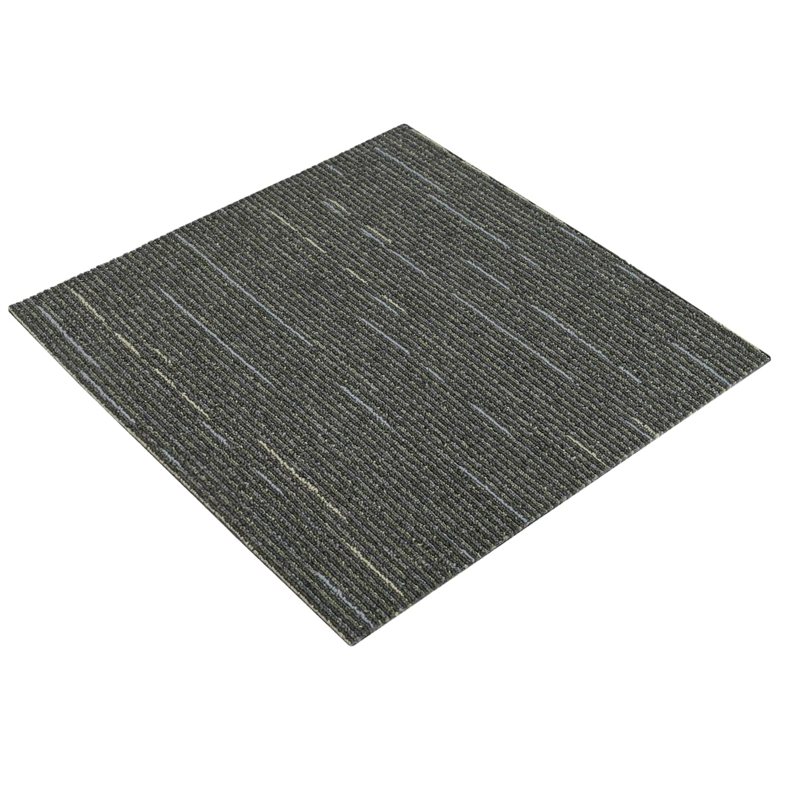 Tepih pločica Prugasta svijetlo zelena 50 x 50 cm 4 pcs
