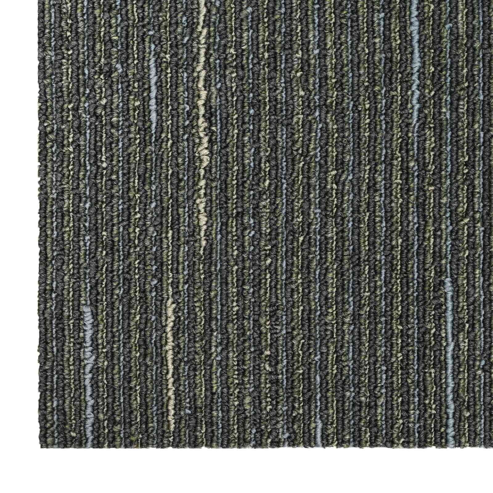 Tepih pločica Prugasta svijetlo zelena 50 x 50 cm 20 pcs