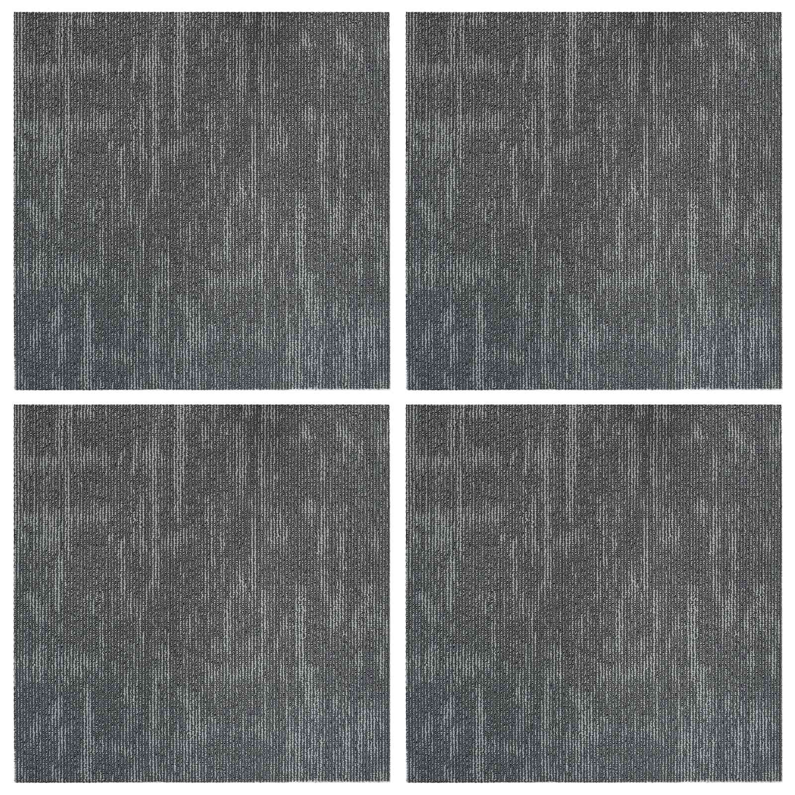 Tepih pločica Betonska siva 50 x 50 cm 4 pcs PP i bitumen
