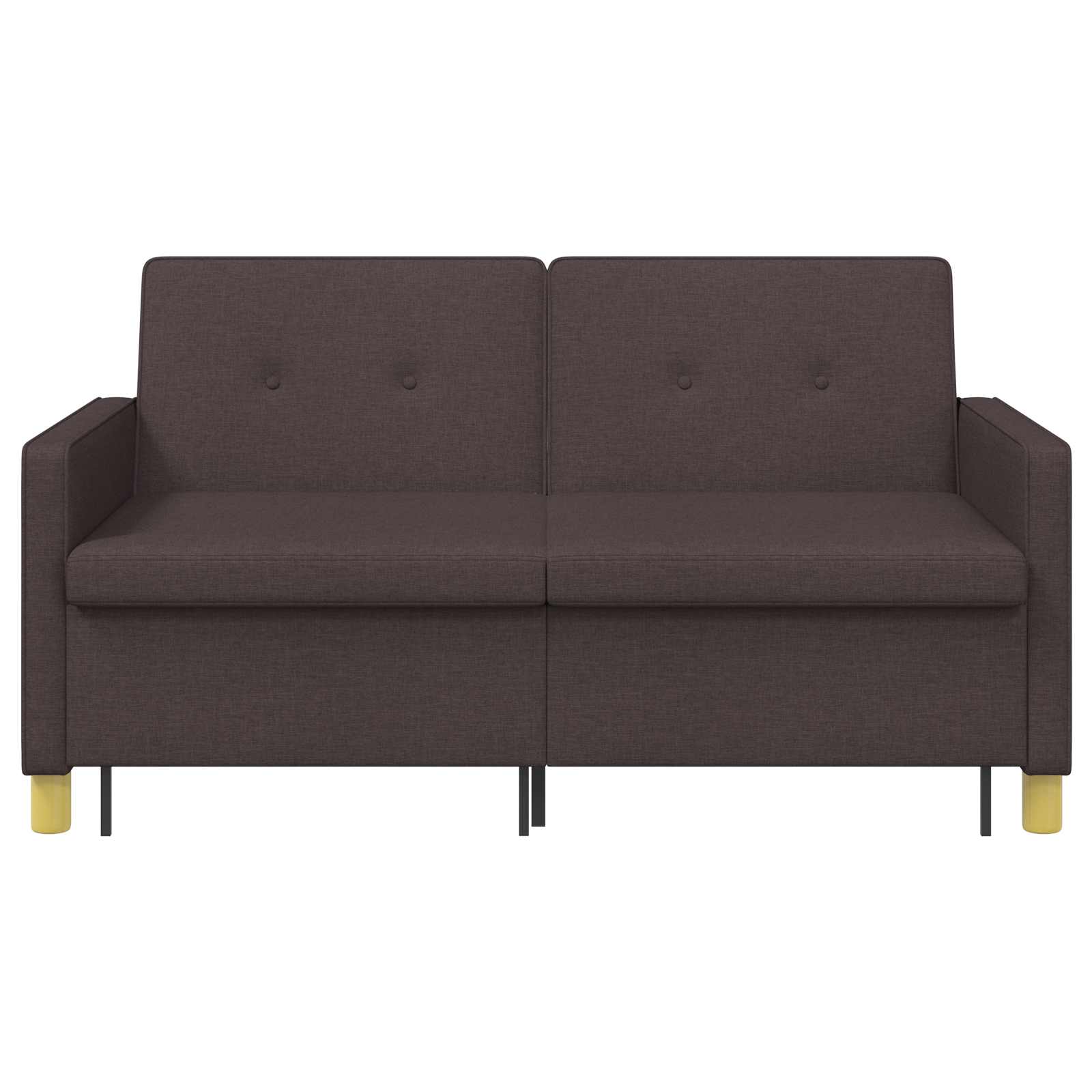Krevet-sofa na razvlačenje Tamno smeđa Tkanina