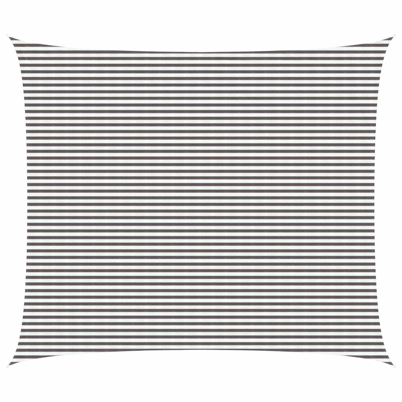 Jedrilica za sunčevu sjenu Svijetlo siva i bijela. 6 x 7 m HDPE