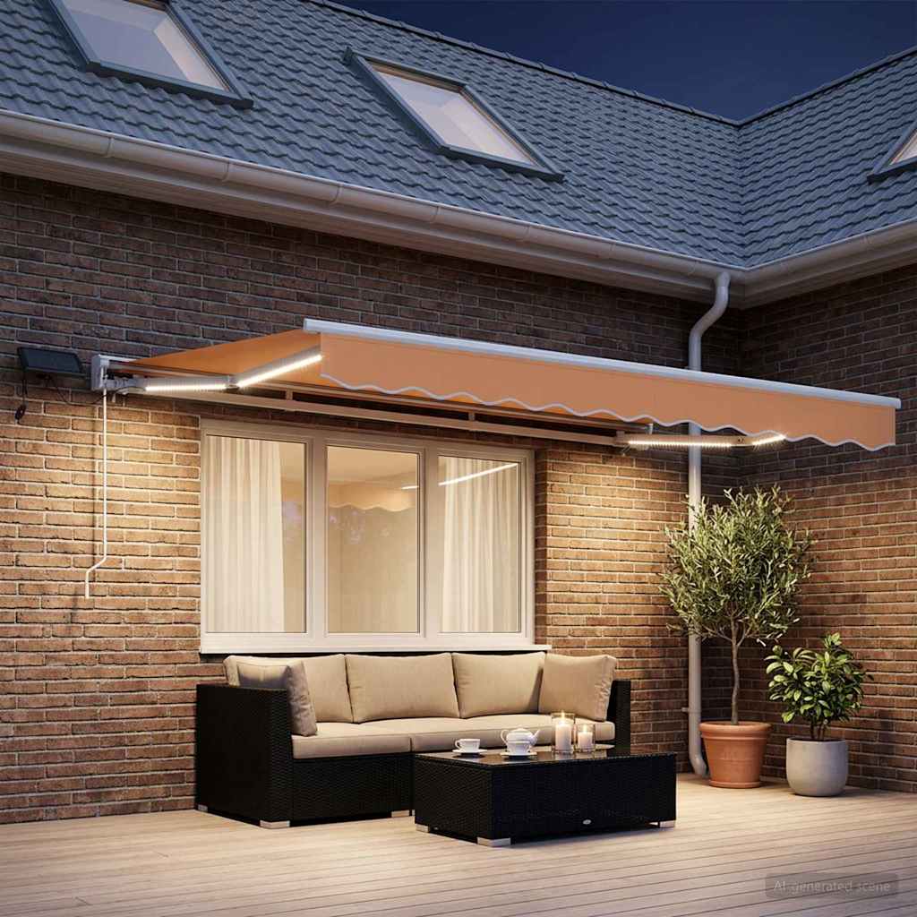 Ručni okvir tende s LED-ima Pijesak 3 x 2,5 m