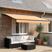 Povlačivi tende Pijesak 350 x 250 cm Poliester i aluminij