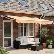 Ručno sklopiva tenda Pijesak 4,5 × 3,5 m Poliester i aluminij