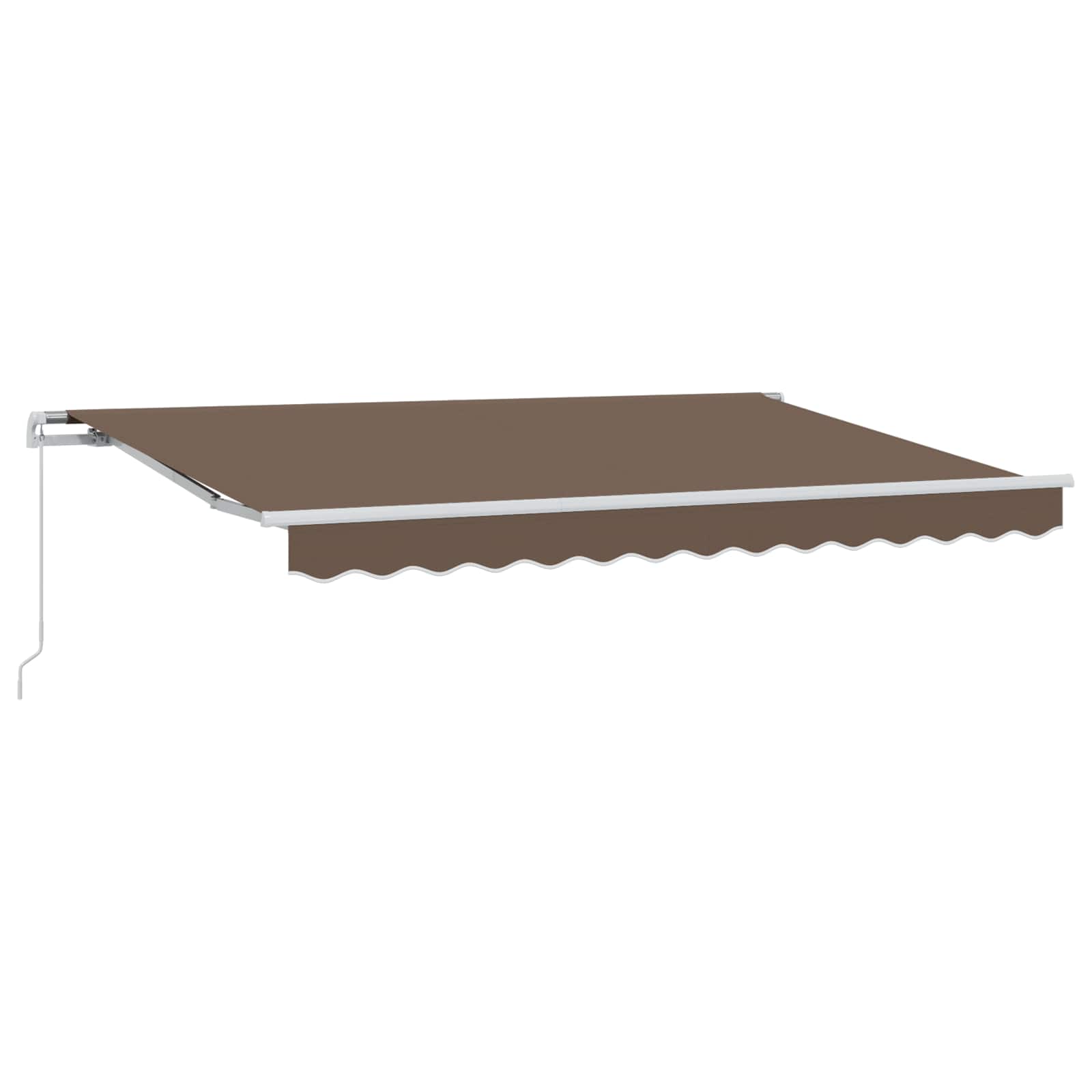 Povlačivi tende Sivosmeđa 300 x 250 cm Poliester i aluminij