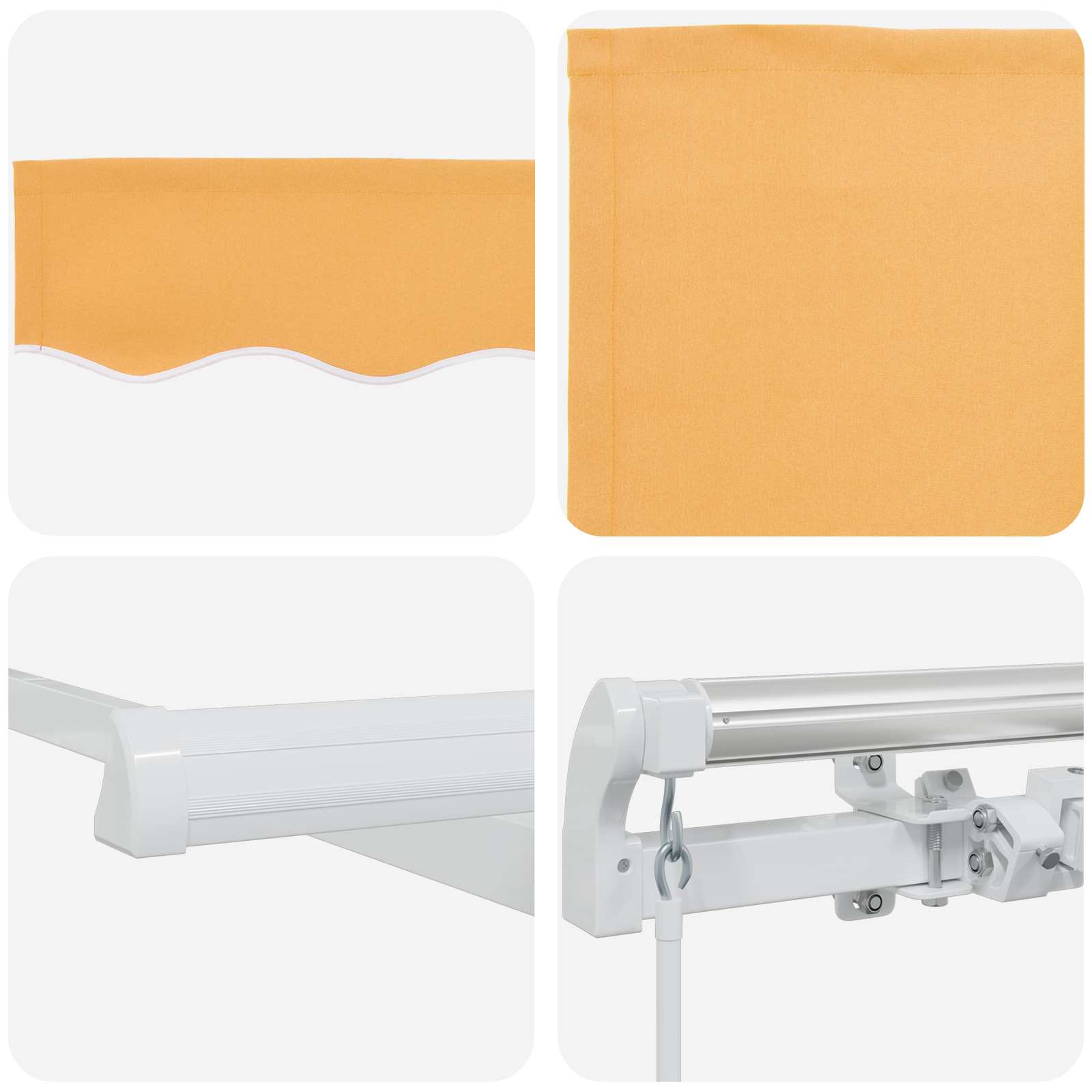 Povlačivi tende Pijesak 300 x 250 cm Tkanina i Aluminij