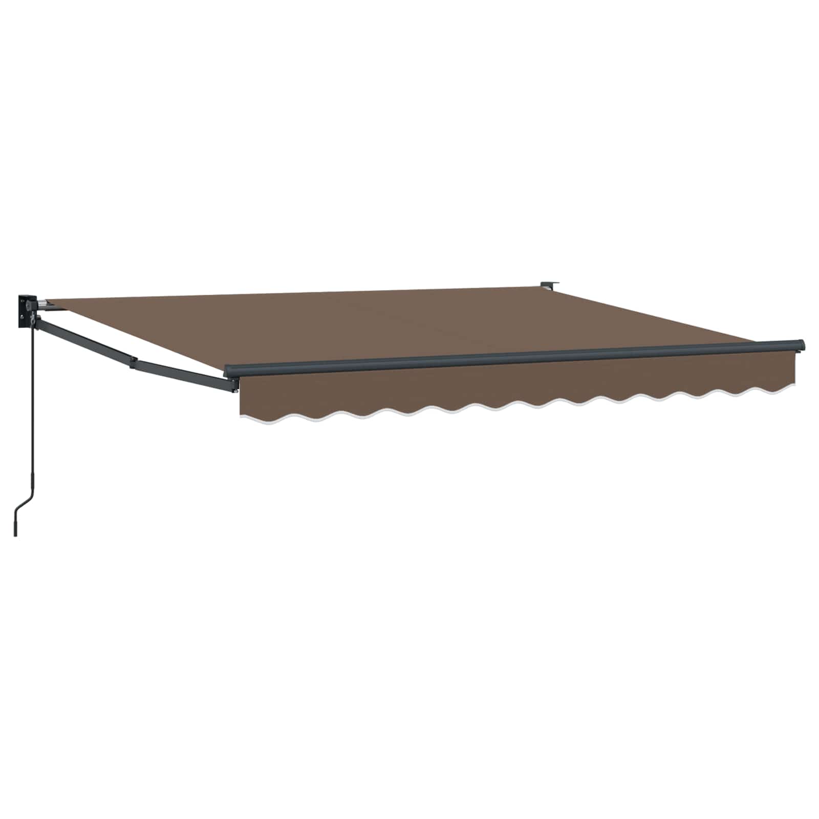 Povlačivi tende Sivosmeđa 3 x 2,5 m 100% Poliester i Aluminij