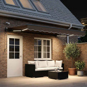Tkanina za tende Sivosmeđa 400 × 350 cm Poliester