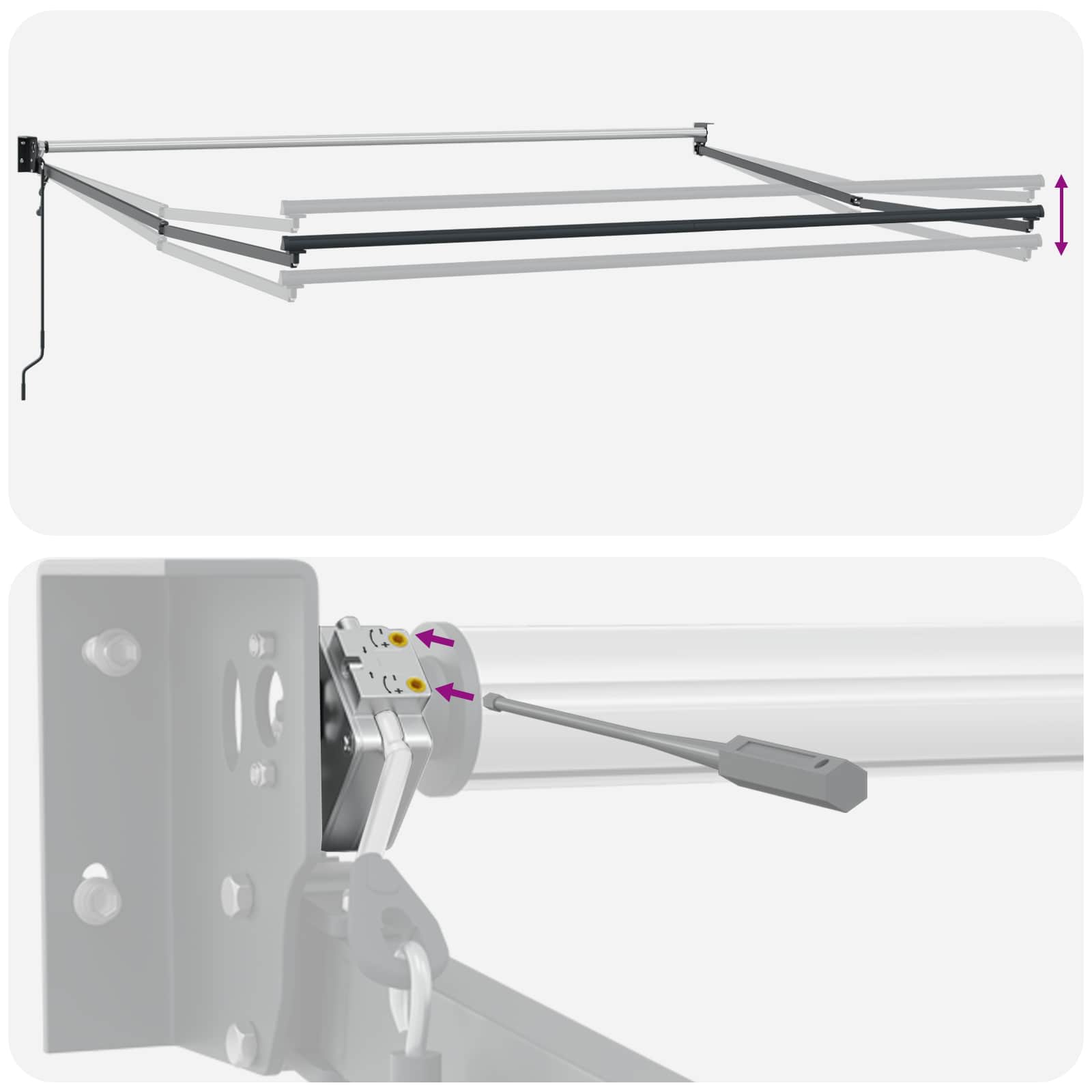 Nadstrešnica Pijesak 4,5 × 3 m Poliester i metal