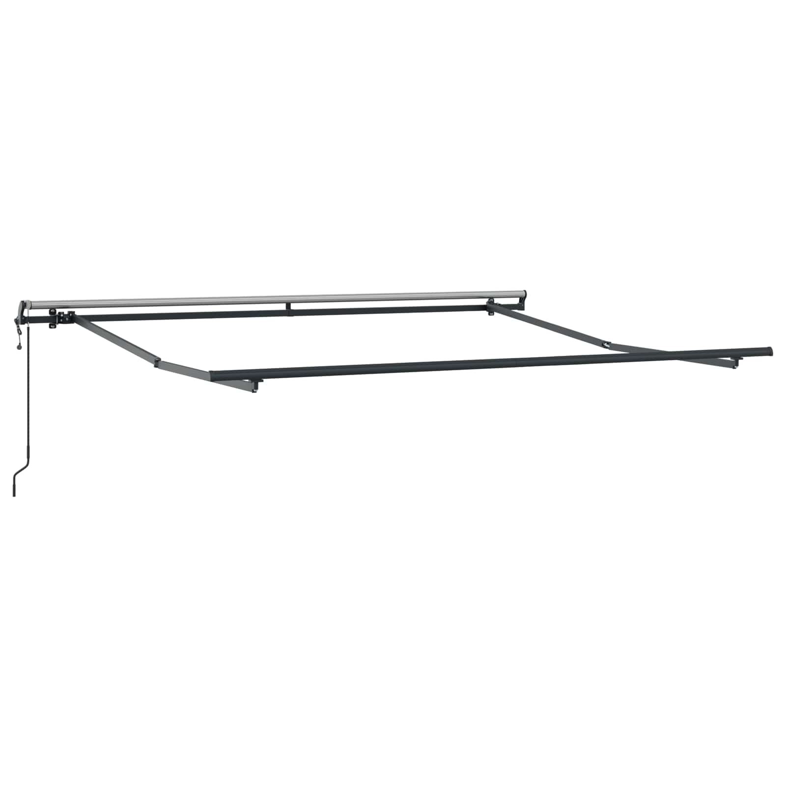 Povlačivi tende Svijetlo siva i bijela. 500 × 300 cm