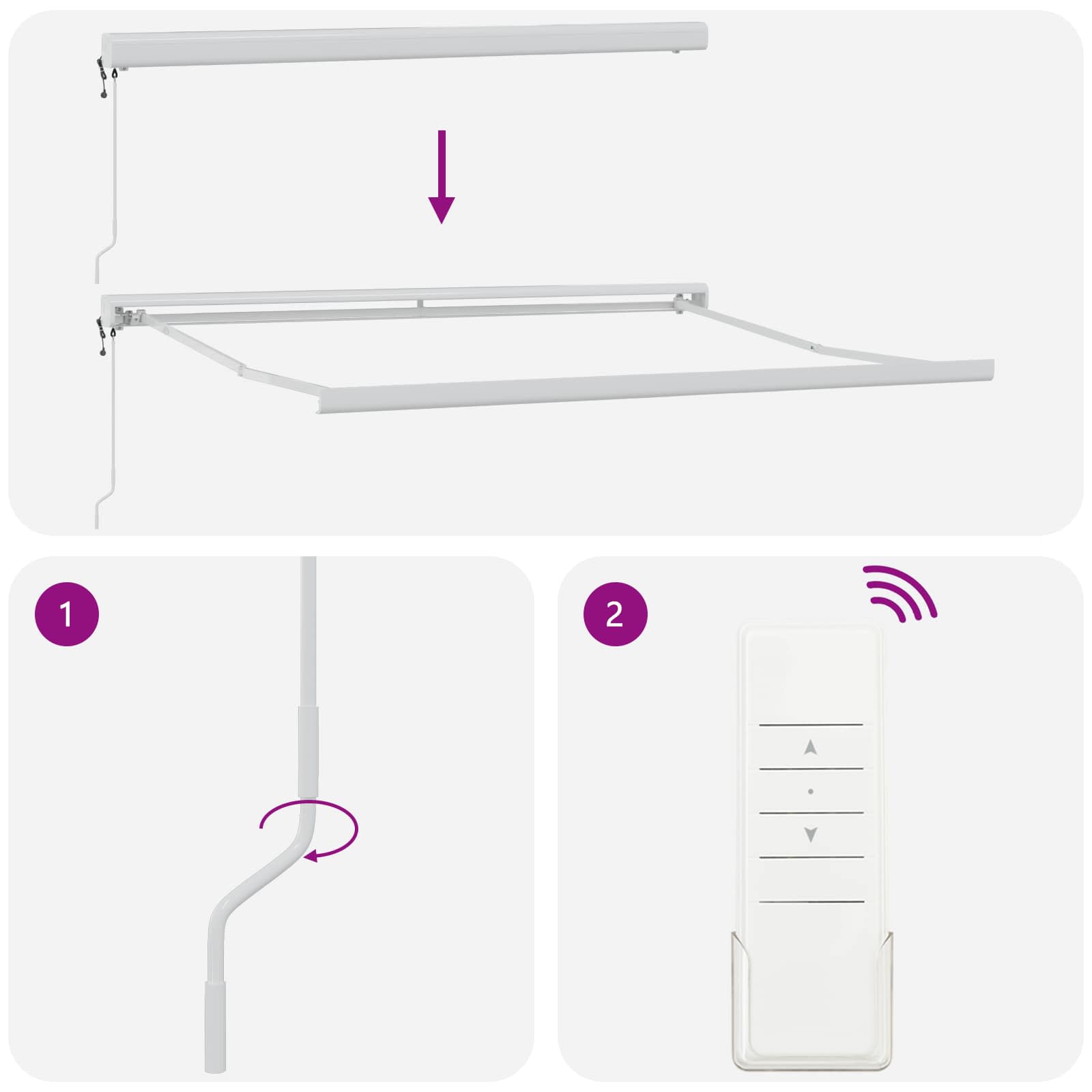 Povlačivi tende Sivosmeđa 500 × 300 cm Tkanina i Metal