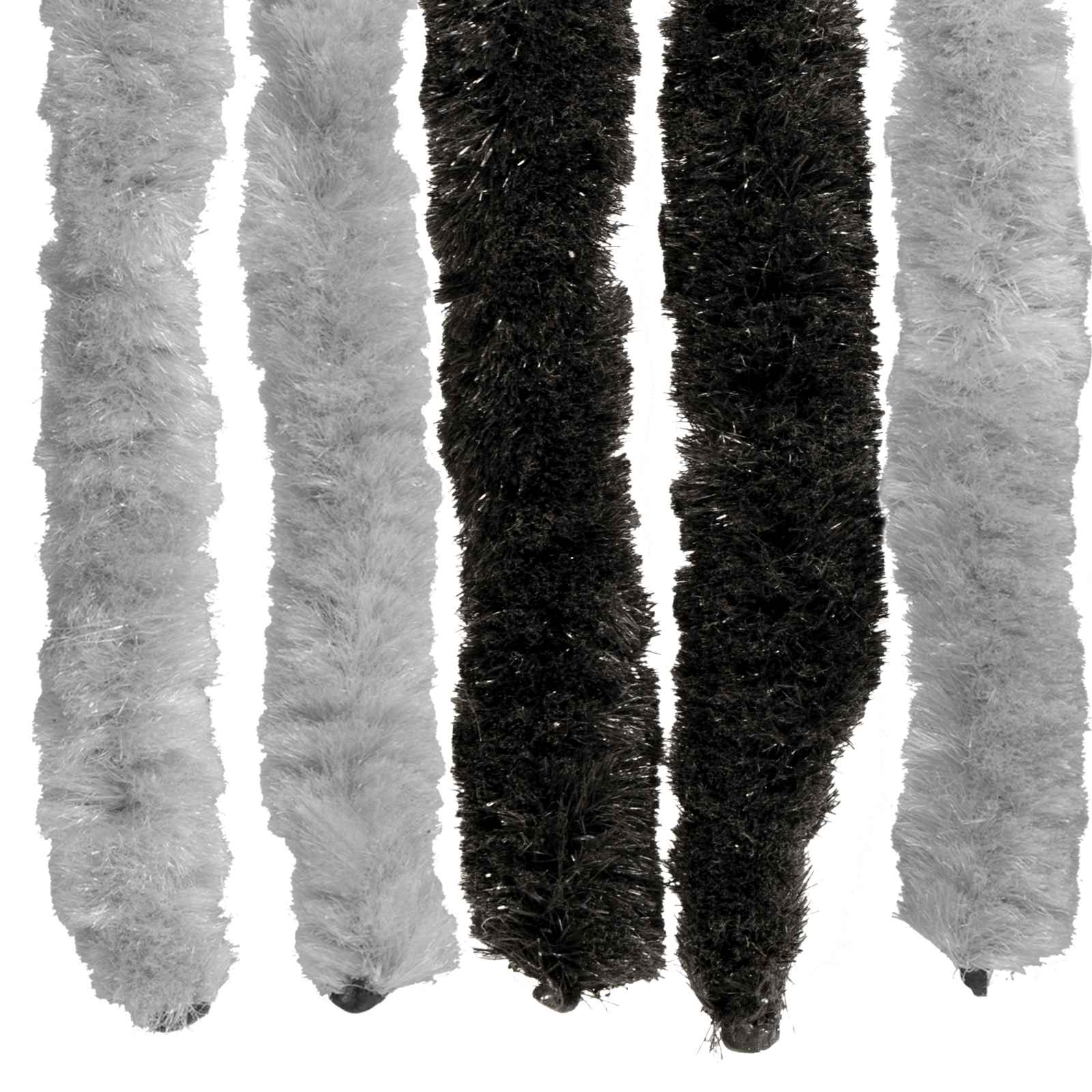Zavjesa protiv insekata Chenille Siva i crna 56 x 185 cm