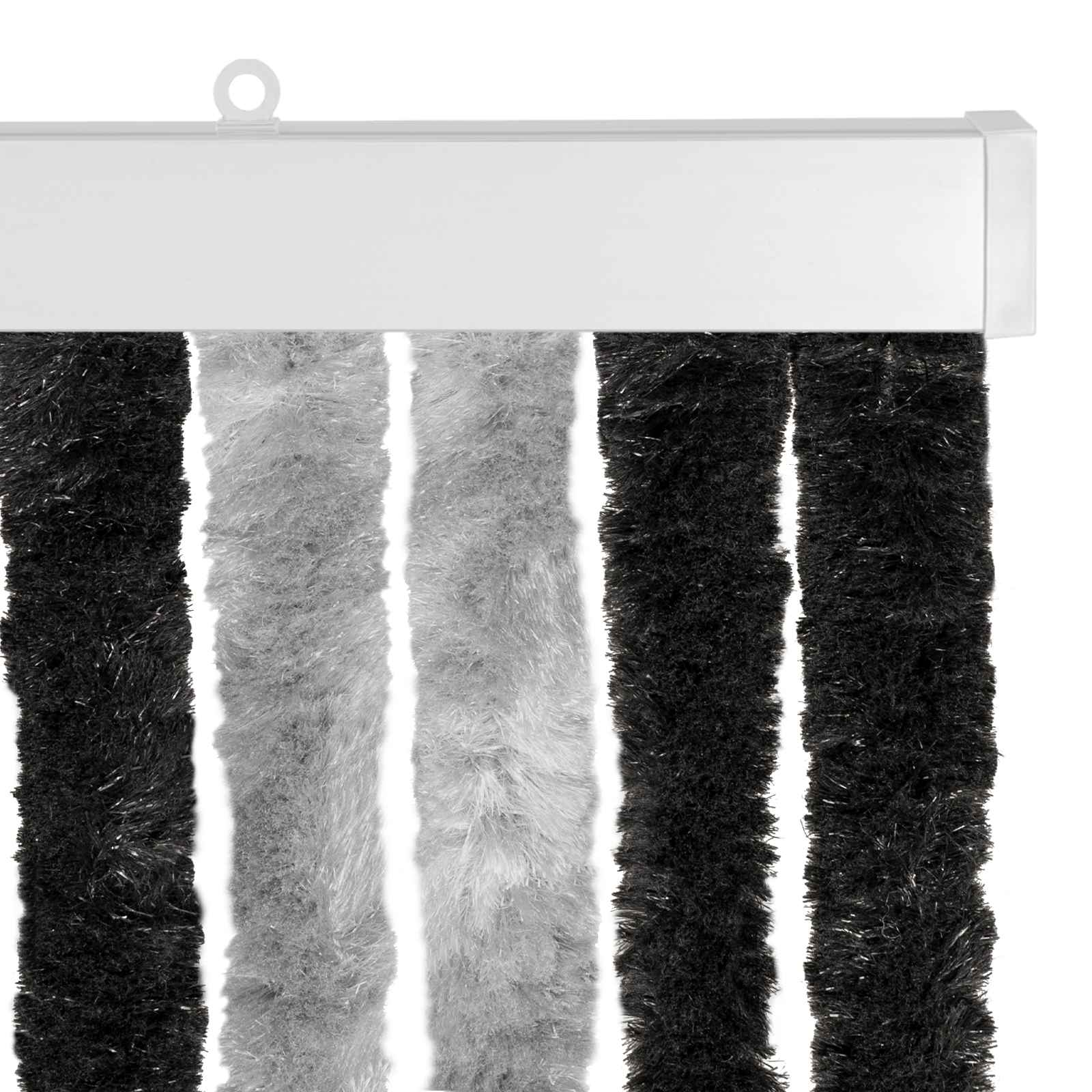 Zavjesa protiv insekata Chenille Siva i crna 100 x 220 cm
