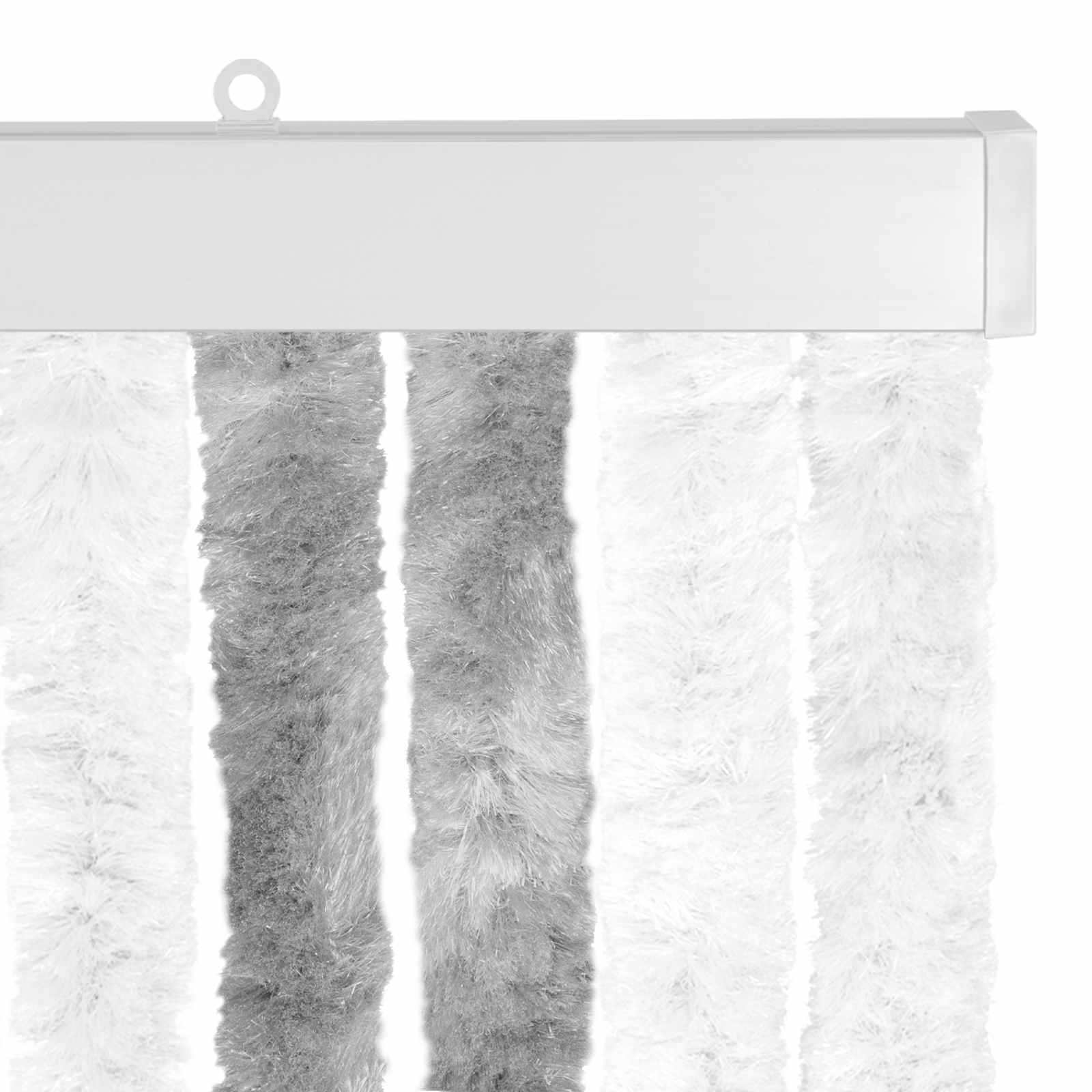Zavjesa protiv insekata Chenille Siva i bijela 100 x 220 cm
