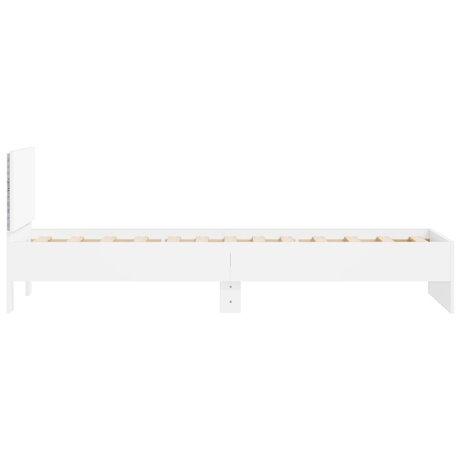 Krevetna konstrukcija s LED svjetlom Bijela 80 x 200 cm