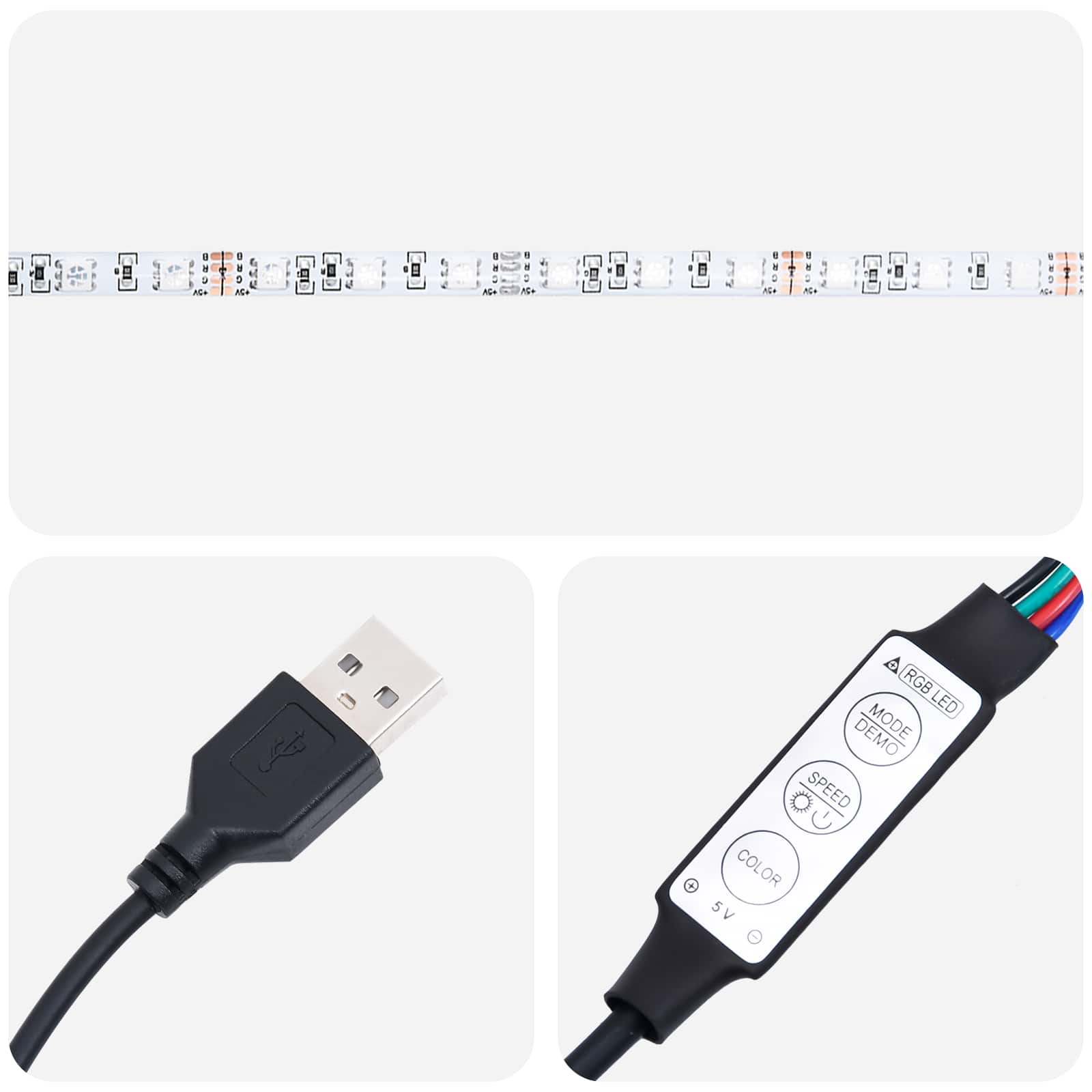 Krevetna konstrukcija s LED svjetlom Crni hrast 80 x 200 cm