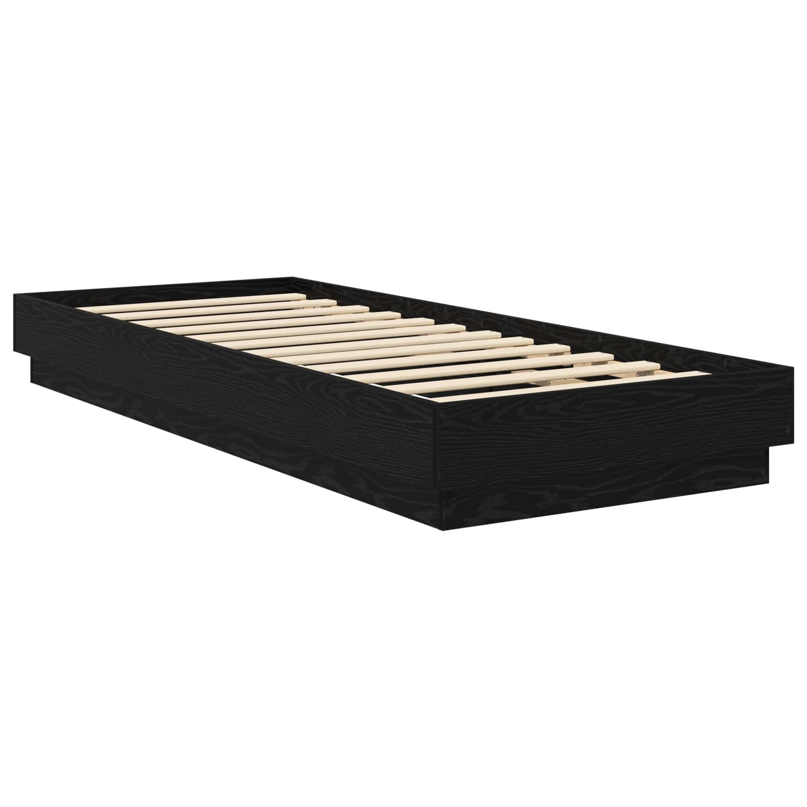 Krevetna konstrukcija s LED svjetlom Crni hrast 80 x 200 cm