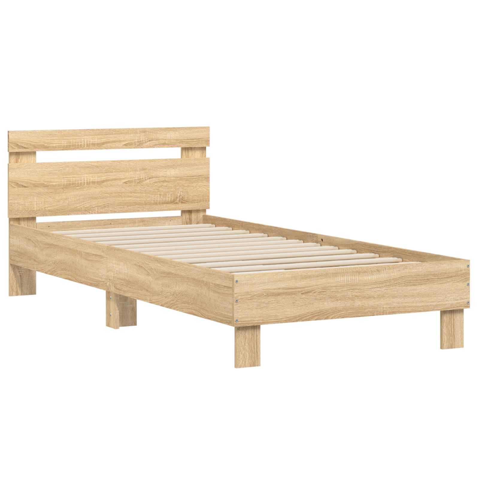 Okvir kreveta s uzglavljem Hrast sonoma 80 x 200 cm