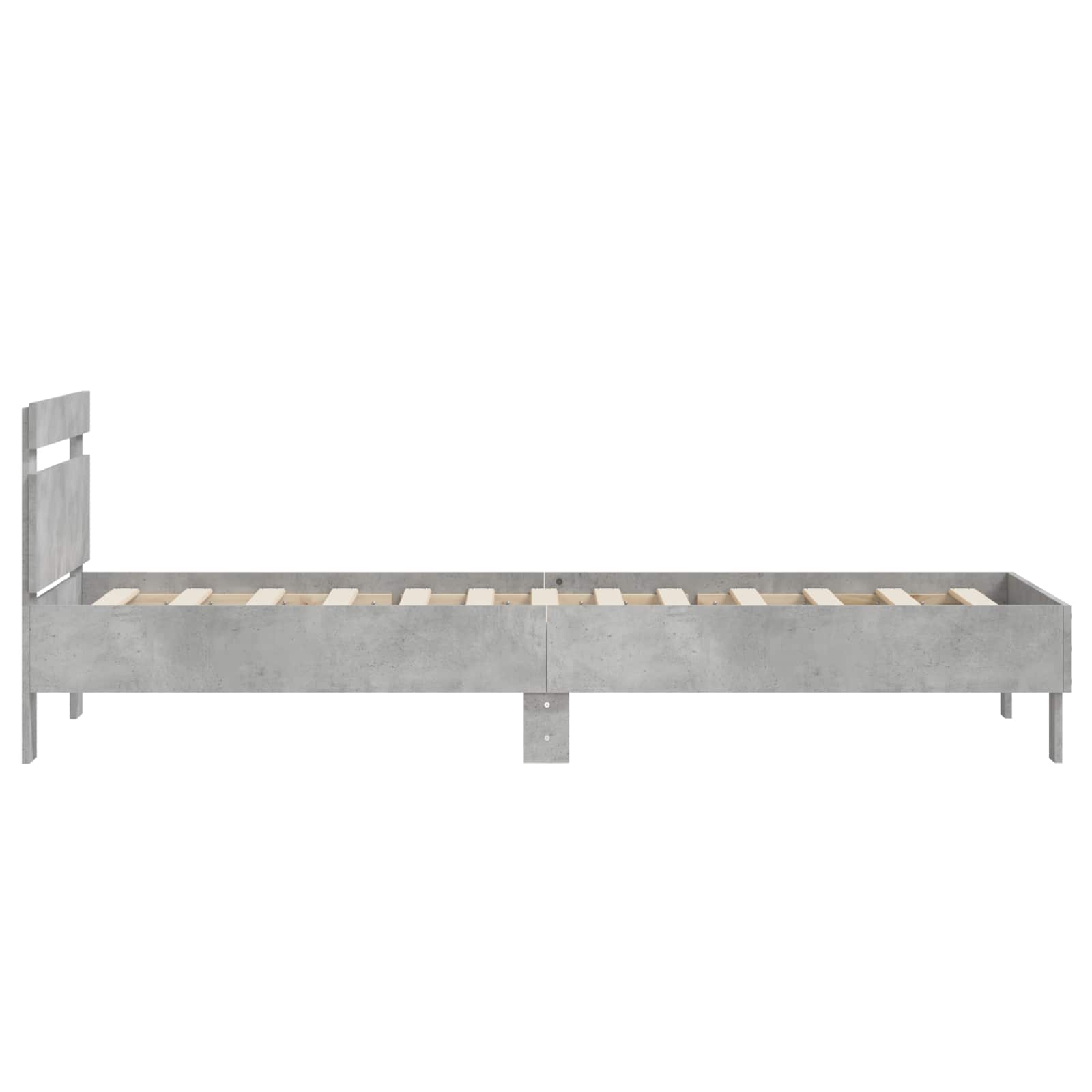 Okvir kreveta s uzglavljem Betonska siva 80 x 200 cm