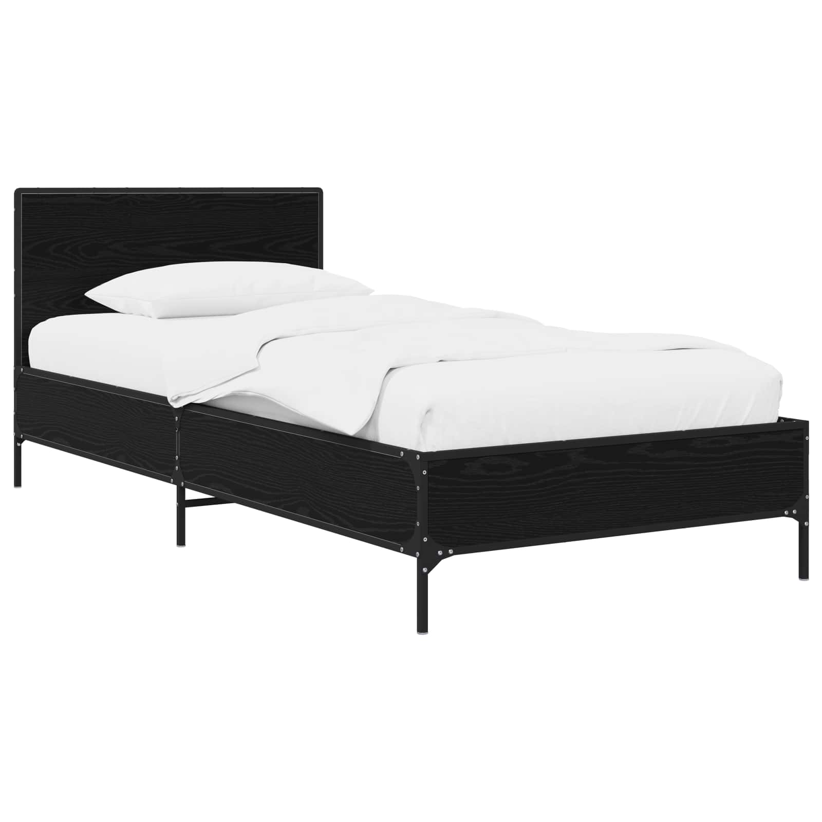 Okvir kreveta s uzglavljem Crni hrast 80 x 200 cm