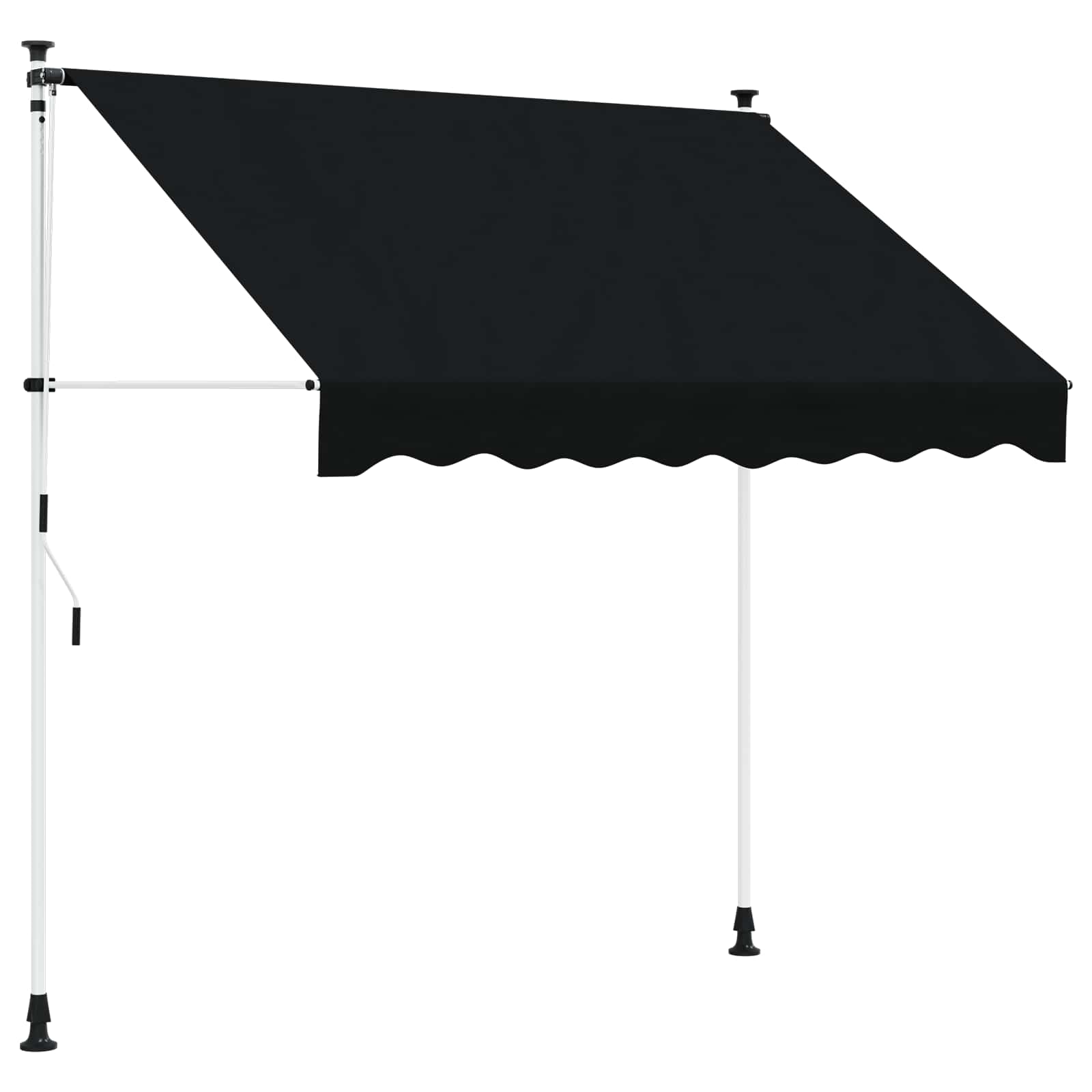 Ručno sklopiva tenda Crna 100 cm