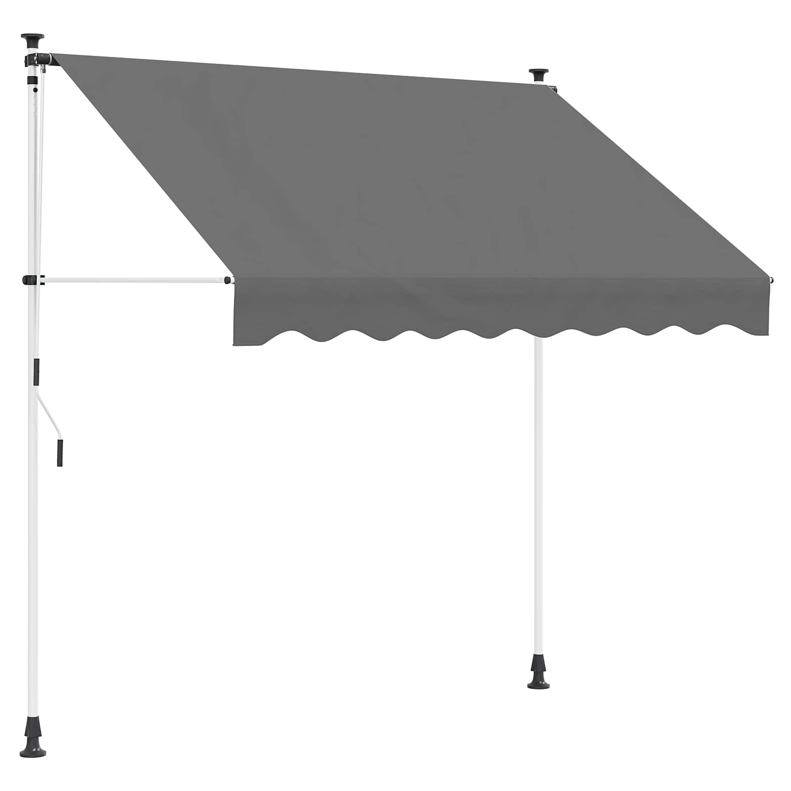Ručno sklopiva tenda Svjetlosiva 300 cm
