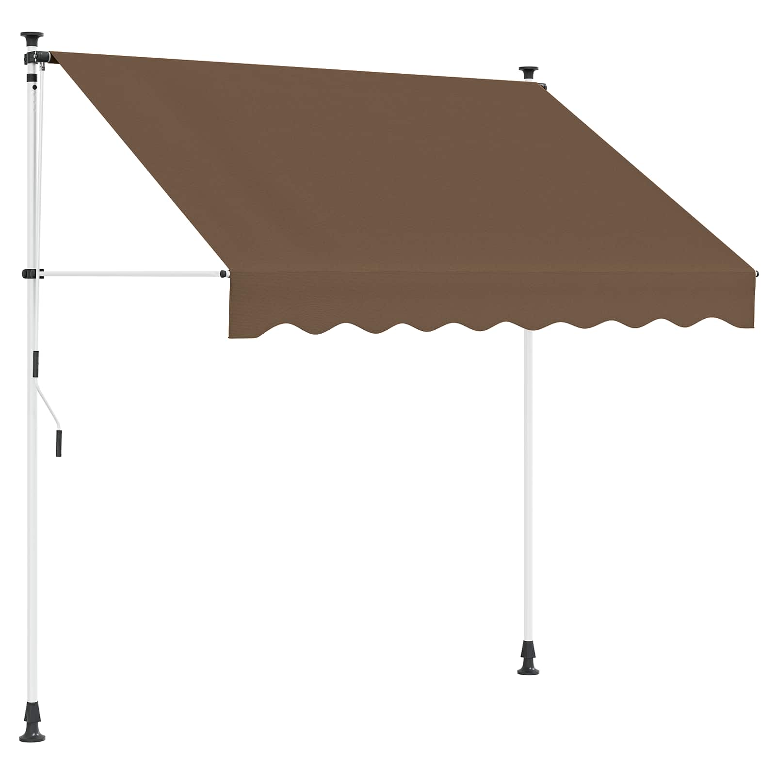Ručno sklopiva tenda Sivosmeđa 350 cm