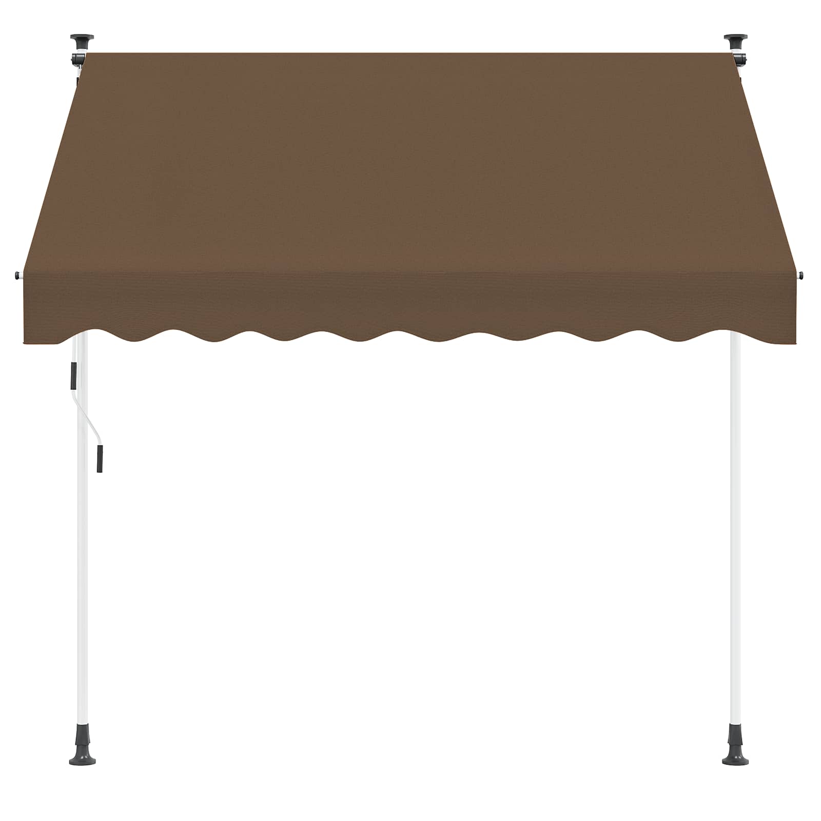 Ručno sklopiva tenda Sivosmeđa 400 cm