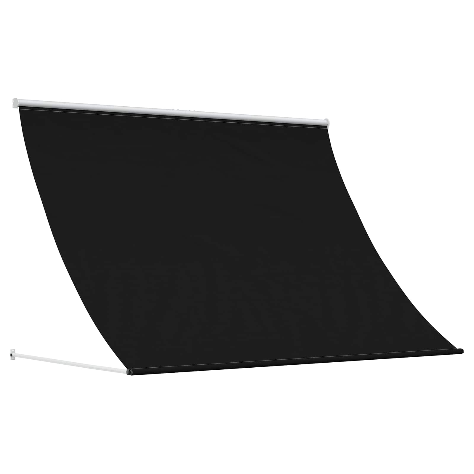 Nadstrešnica Crna 150 x 150 cm 180 g / m² poliester s PU premazom