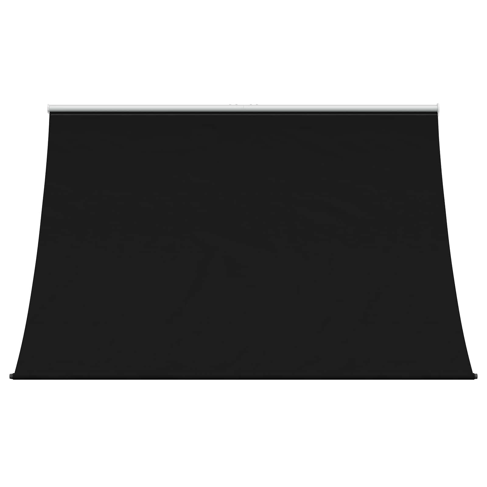 Nadstrešnica Crna 200 x 150 cm 180 g / m² poliester s PU premazom