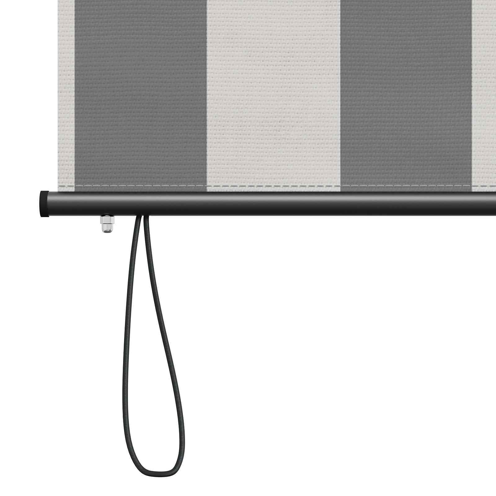 Rolo zavjesa Antracit i bijelo 80 x 250 cm Tkanina i aluminij