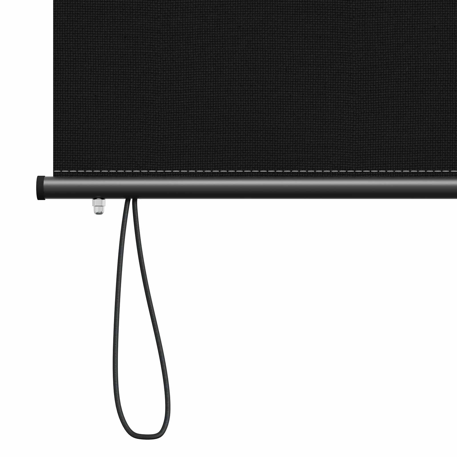 Rolo zavjesa Crna 140 x 250 cm Tkanina i aluminij