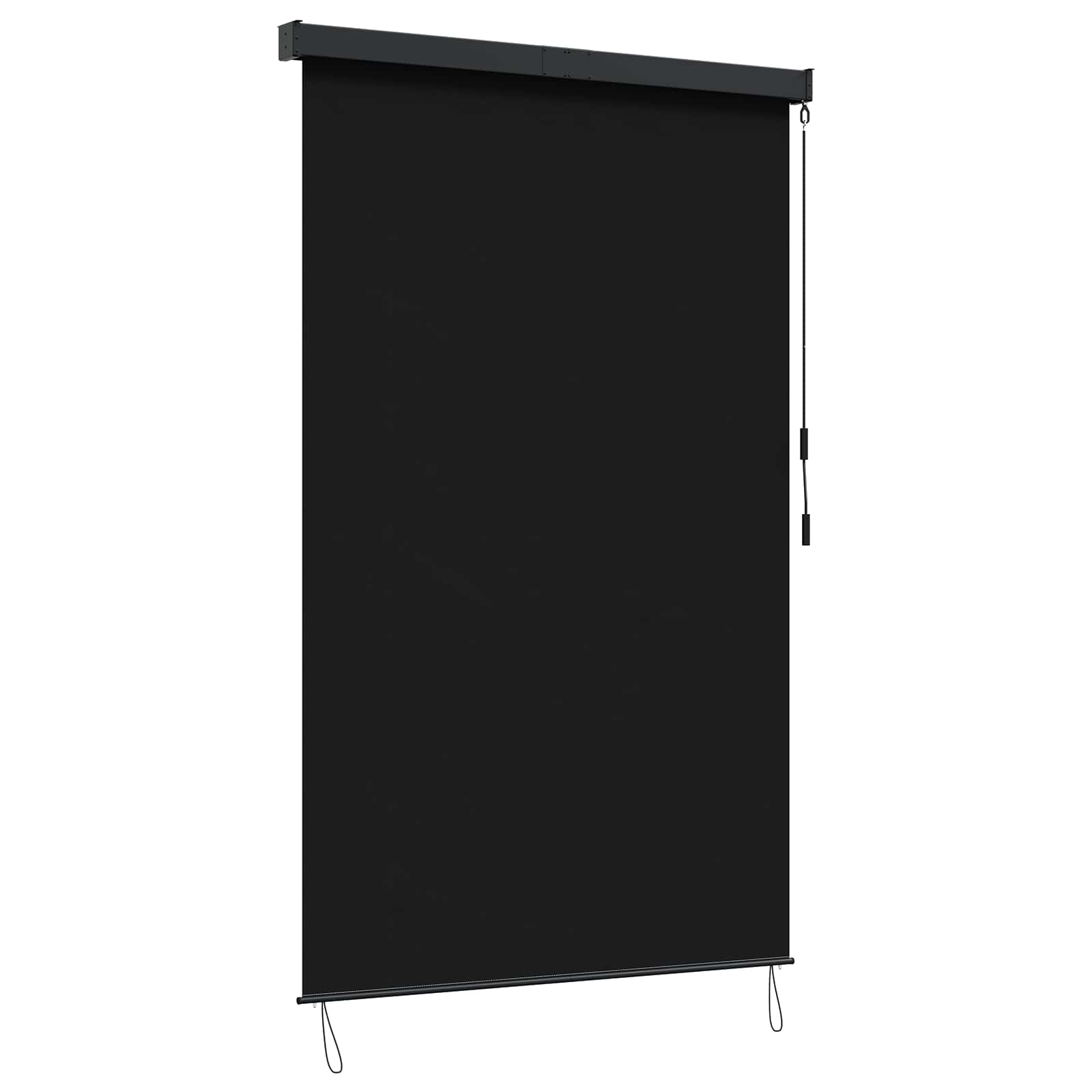 Rolo zavjesa Crna 180 x 250 cm Tkanina i aluminij