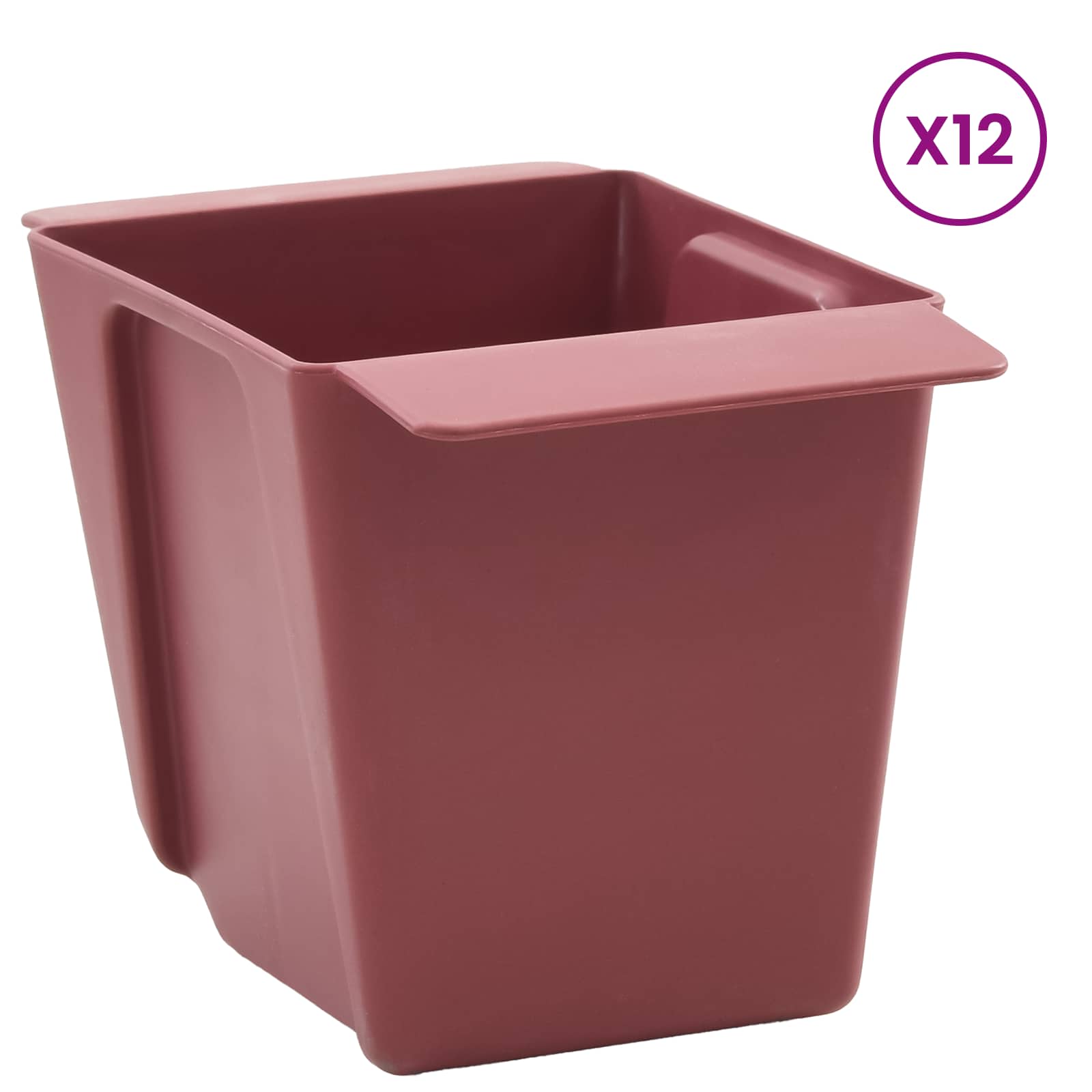 Kutije za cvijeće za Euro palete 12 pcs Smeđa 14 x 9 x 9,5 cm
