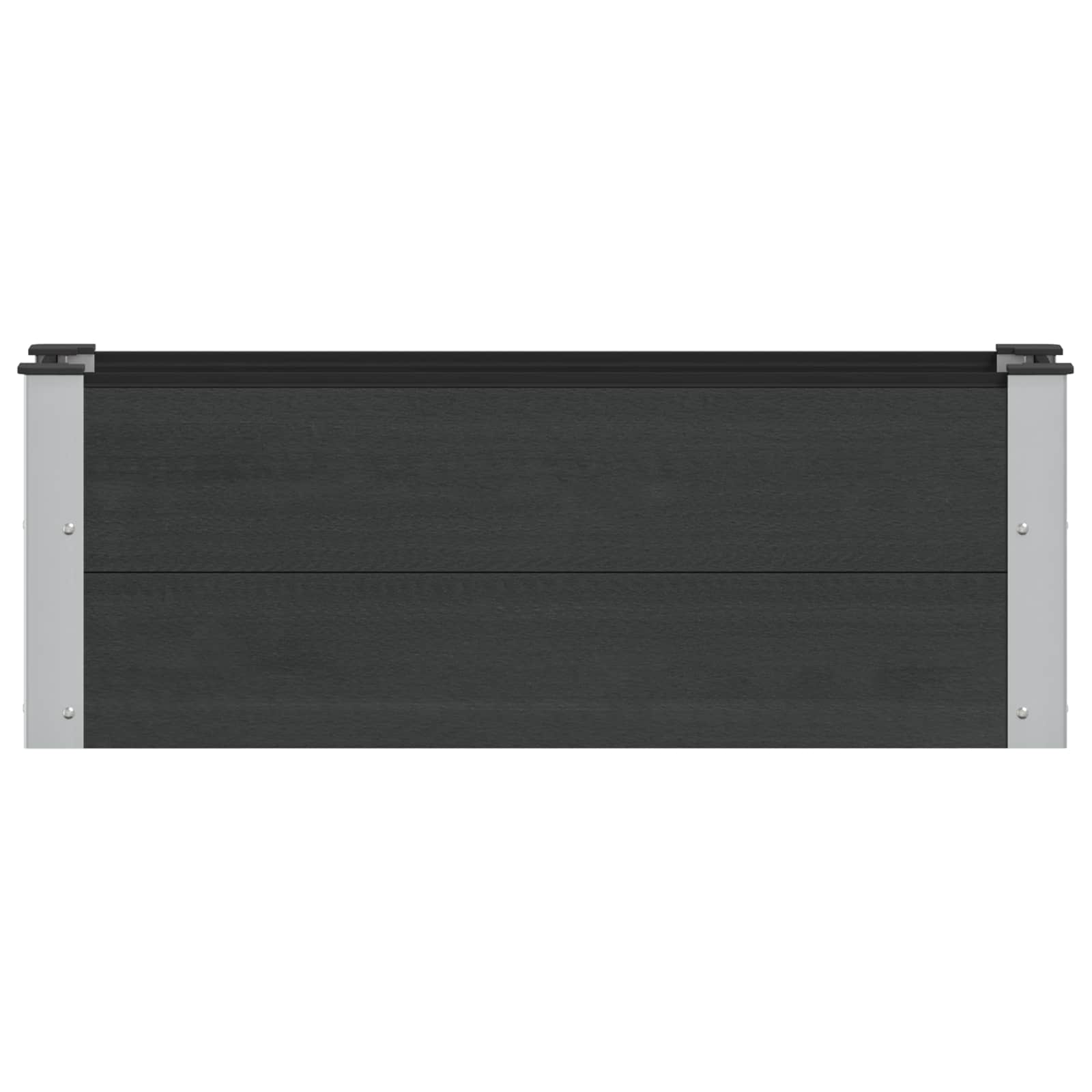 Povišena vrtna gredica Crna 100 x 30 x 36 cm