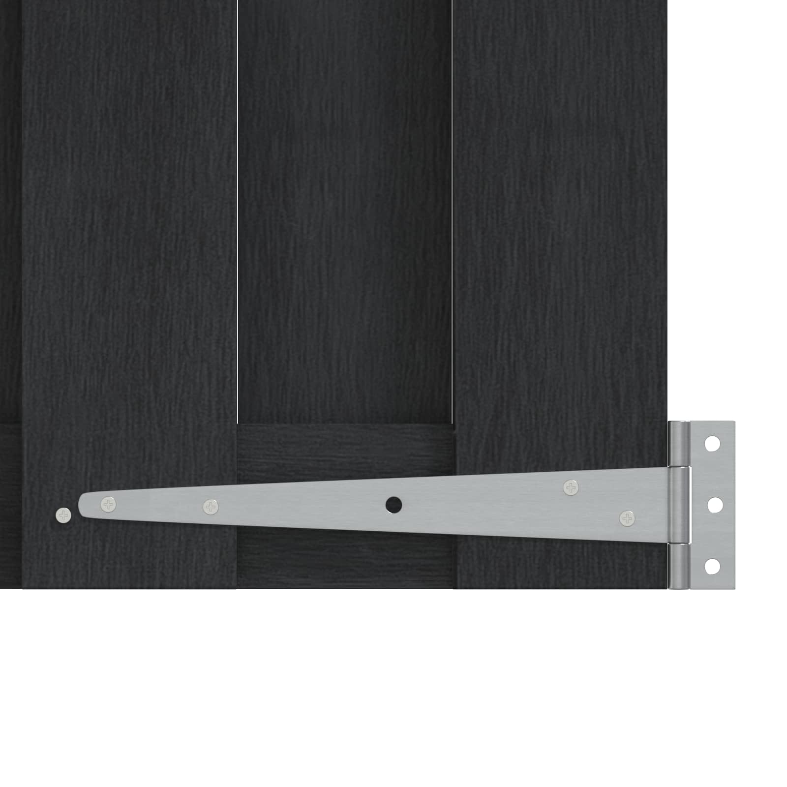 Vrtna vrata 100 x 80 cm WPC i aluminij Crna