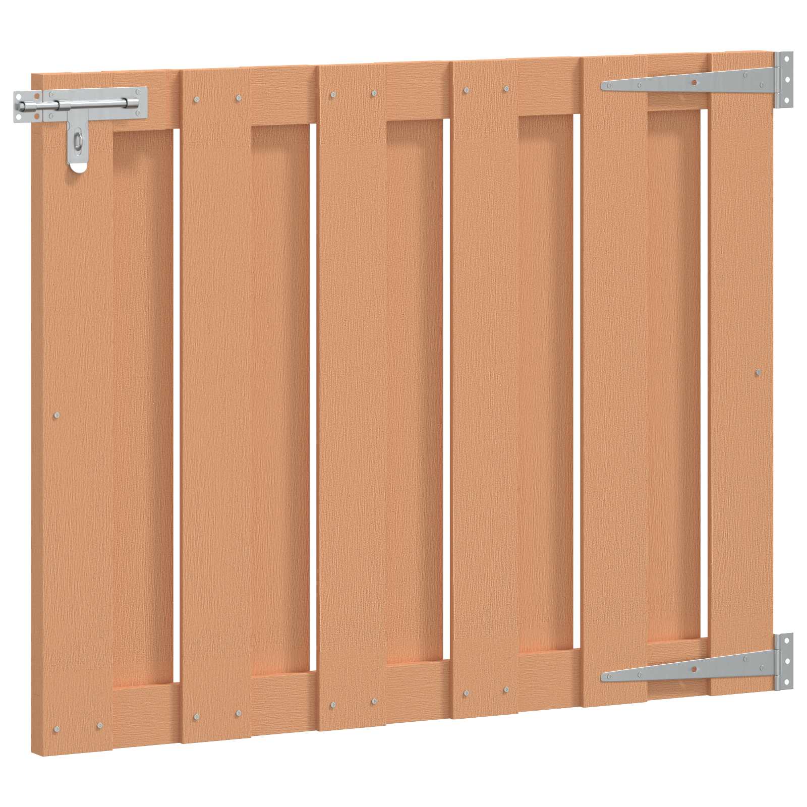 Vrtna vrata 100 x 80 cm WPC i aluminij Smeđa