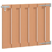 Vrtna vrata 100 x 80 cm WPC i aluminij Smeđa