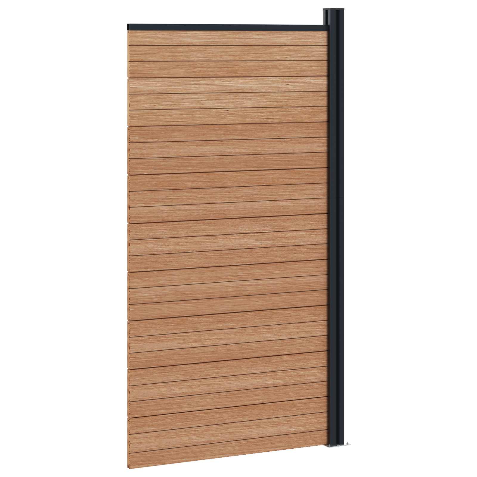 Panel ograde WPC i aluminij Smeđa