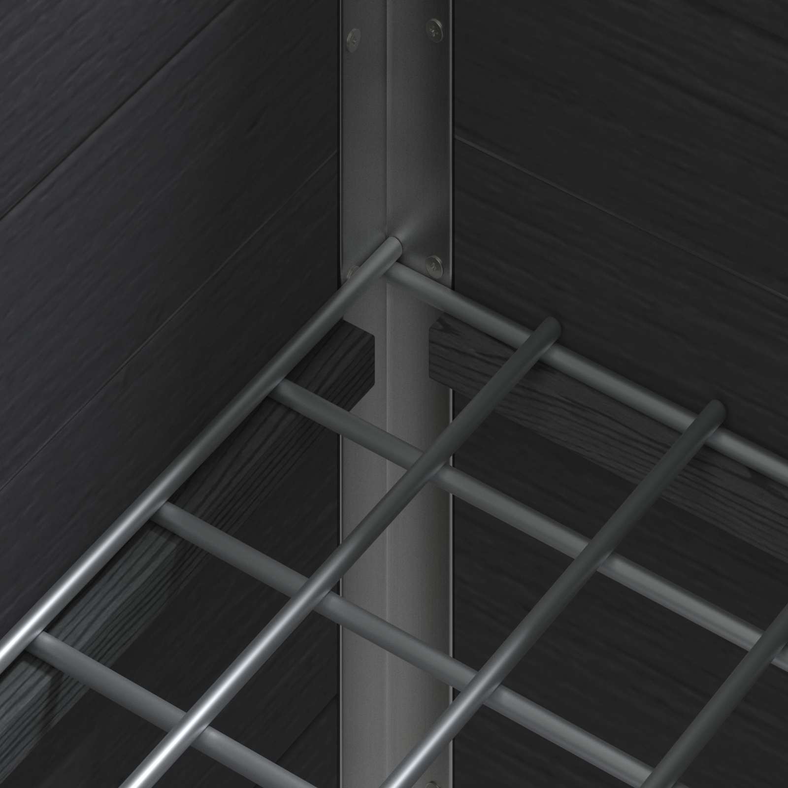 Povišena vrtna gredica Siva 75 x 30 x 42 cm WPC i aluminij