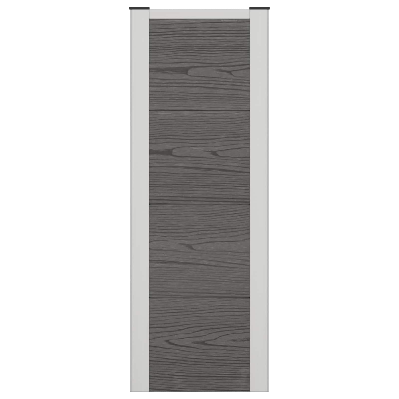Povišena vrtna gredica Siva 75 x 30 x 82 cm WPC i aluminij