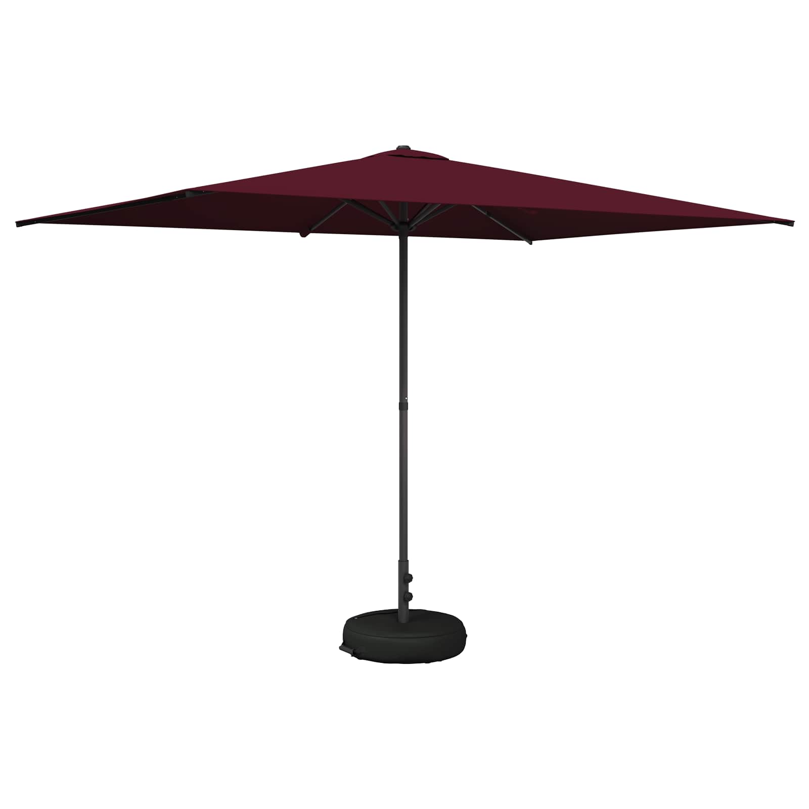 Vrtni Parasol s Podnožjem 200 x 300 cm Poliester Pravokutni