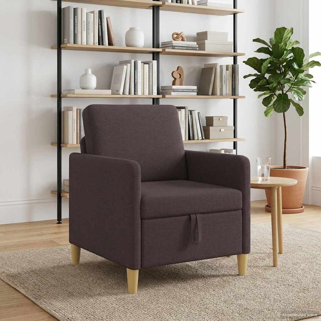 Sofa s pohranom Tamno smeđa 72 x 78 x 87 cm Poliester