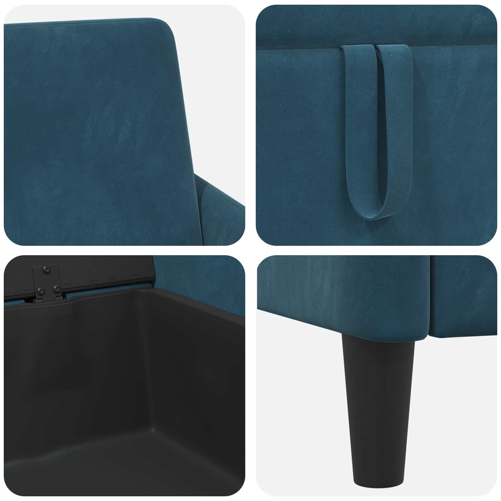 Sofa s pohranom Plava 72 x 78 x 87 cm Poliester