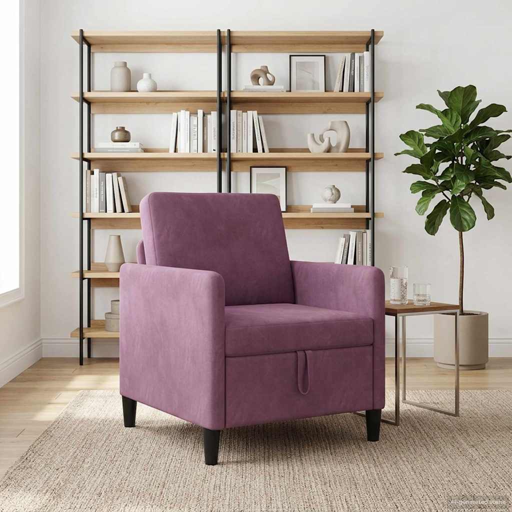 Sofa s pohranom Ljubičasta 72 x 78 x 87 cm Poliester