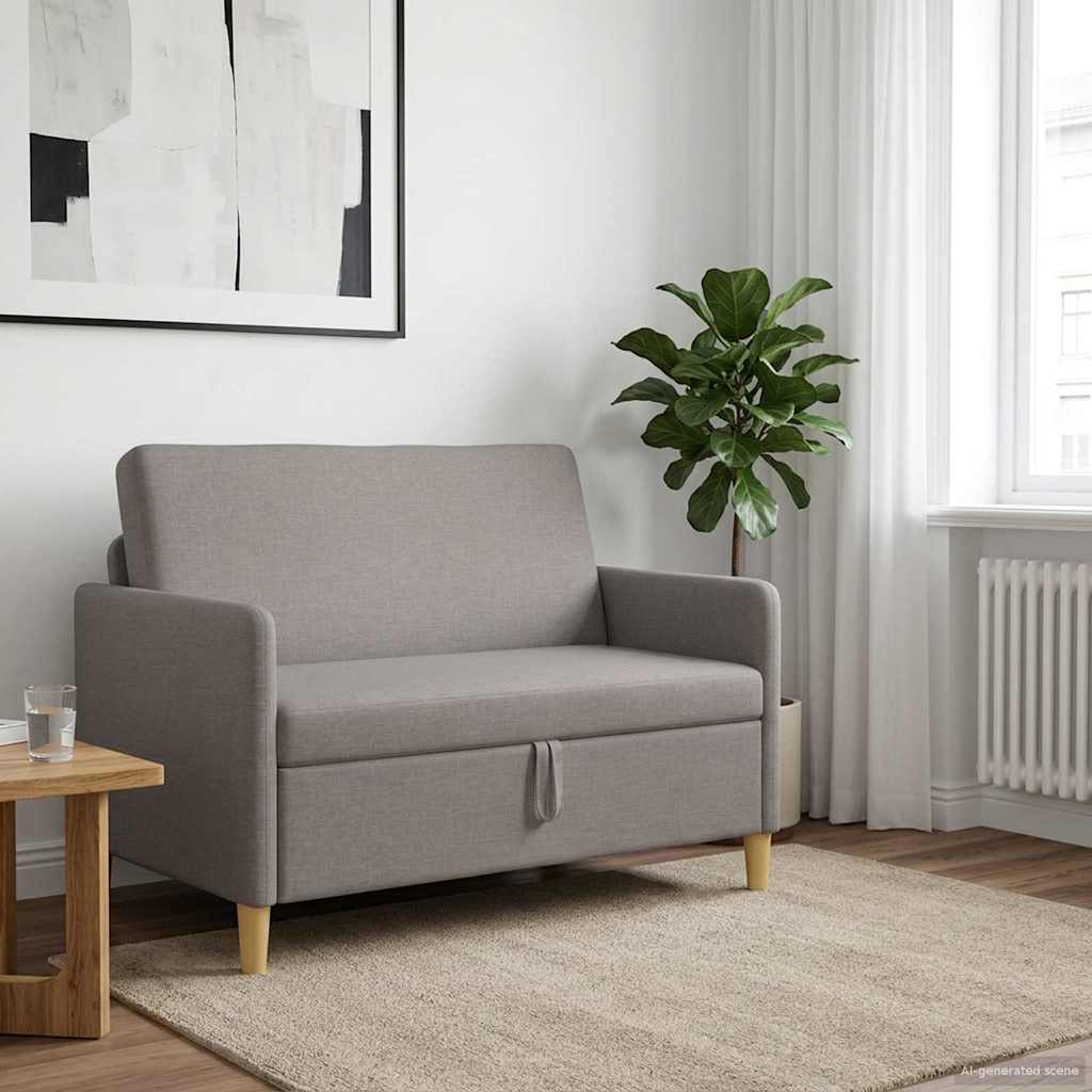 Sofa s pohranom Sivosmeđa 122 x 78 x 87 cm Poliester