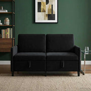 Sofa s pohranom Crna 152 x 78 x 87 cm Poliester