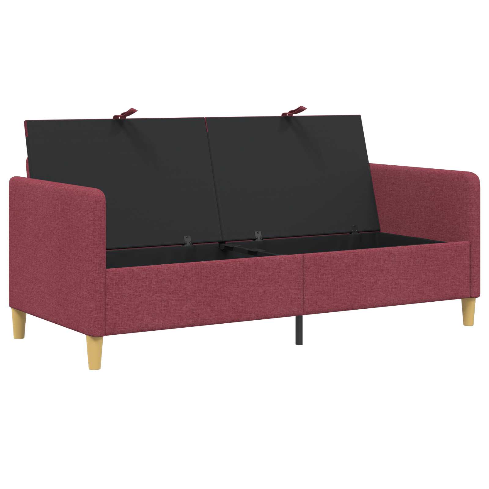 Sofa s pohranom Vinska crvena 172 x 78 x 87 cm Poliester