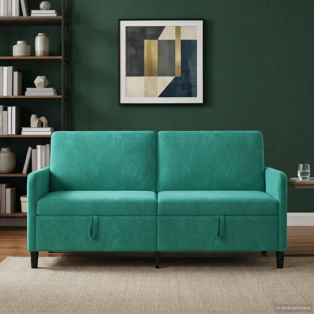 Sofa s pohranom Tirkizna 172 x 78 x 87 cm Poliester